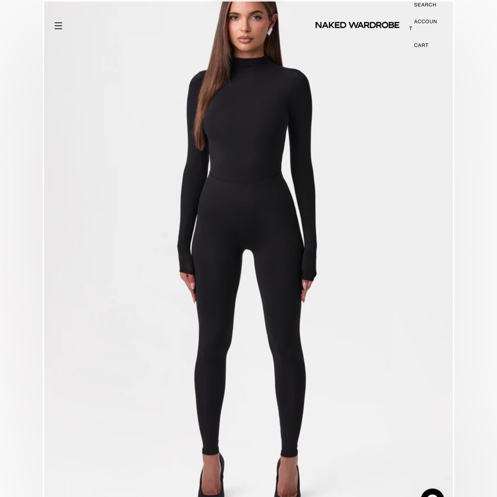 Naked Wardrobe high waisted black legging. Size M. NWOT